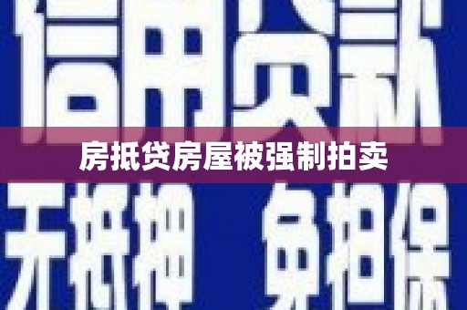 珙县房抵贷房屋被强制拍卖