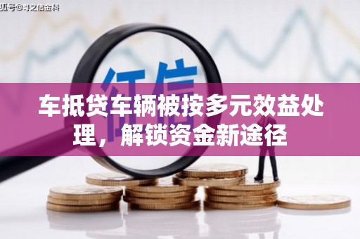 甘孜车抵贷车辆被按多元效益处理，解锁资金新途径